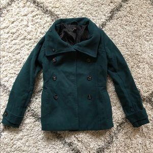 H&M Green Pea Coat